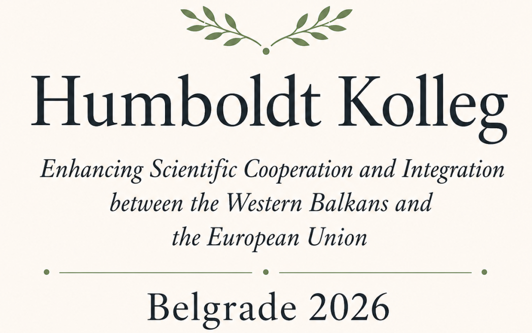 Humboltov Kolleg 2026 стиже у Београд